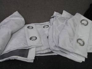 4- 54x84 White Grommeted Blackout C...