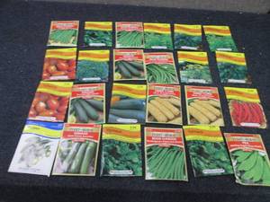 24 pks Assorted Vegetable Seeds...