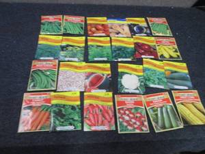 24 pks Assorted Vegetable Seeds...