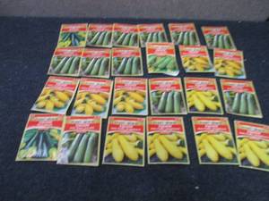 24 pks Assorted Summer Squash Seeds...