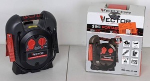 lot 57 image: Vector, 700 Peak Amp Jump Starter, One USB Charging Port, Rechargeable
