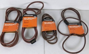 lot 54 image: Power care Deck Drive Belts 50 and 46 (4 Belts)