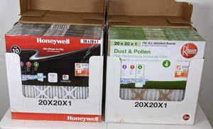 lot 51 image: Assorted Air Filters Size 20 x 20 x 1, Honeywell and Rheem (48 Total)