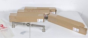 lot 52 image: Richelieu Hardware, Firenze Collection 12-58 in. (320 mm) Center-to-Center Brushed Nickel Traditional Drawer Pull (QTY 4)