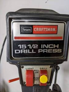 lot 3 image: 15-12, Used Craftsman Floor Drill, Mdl. 113-213780, A4246