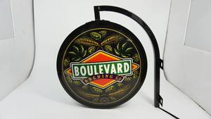 lot 9 image: Boulevard Brewing Co. Electric Lighted Bar Sign--WORKS