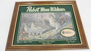 lot 20 image: Framed & Matted Pabst Blue Ribbon-First In A Series  1996  Upland Game Birds Ruffled Geese  By Terry Dougthy-20 12  x 15 12