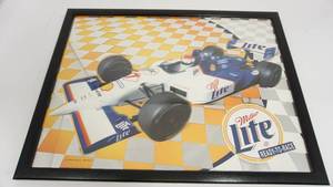 lot 31 image: Miller Lite--Ready To Race  Sign--25 34  x  19 12