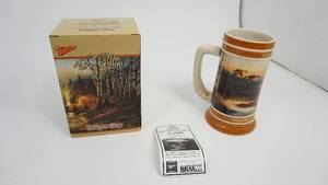 lot 51 image: Miller Terry Redlin  Twilight Glow Drinking Mug Collector Stein Series