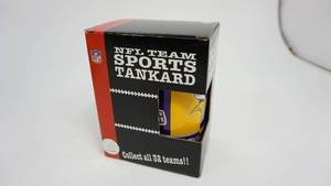 lot 52 image: NFL Team Sports Tankard-Collect All 32 Teams--Minnesota Vikings