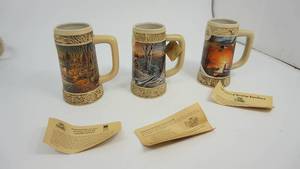 lot 64 image: Miller Brewing Co. Presents The Ducks Unlimited Terry Redlin Collections  Welcome To Paradise--1997- The Miller Genuine Draft Presents  The Pleasures Of Winter..The Miller Brewing Co. Ptrsrnts The Sharing Season  1996