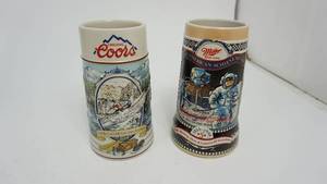 lot 65 image: Original Coors  The Rocky Mountain Legend Series  -Miller High Life  Best American Achievem1955-1990  Made In Brazil--Fifth In A Seriesents