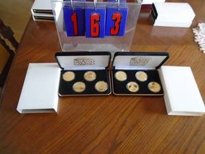 lot 163 image: Qty of 2 set of Grand casino coins. As shown.