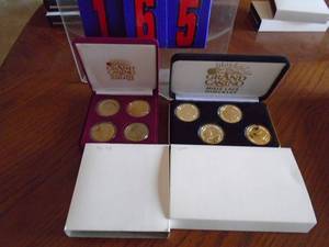 lot 165 image: Qty of 2 set of Grand casino coins. As shown.
