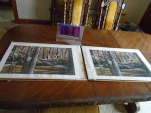 lot 169 image: Qty of 2 unframed prints  Autumn Alert by Kevin Daniel. Double signed & noumbered. As shown.