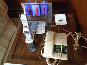 lot 171 image: Misc. telephones & related parts. As shown.