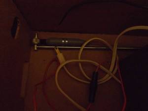 lot 210 image: Box with cb radio & 12 volt power supply. As shown.