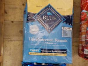 Blue 15 lb. Bag of Puppy food...
