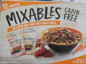 12 Pouches Mixable Dog Food...