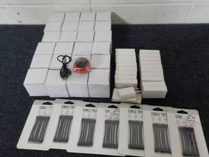 20 Wall Chargers, 25 Round Speakers...