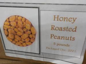 5 lb. Box Honey Roasted Peanuts...