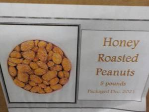 5 lb. Box Honey Roasted Peanuts...