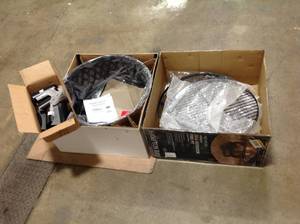 lot 96 image: Hampton BayPiedmont 30 in. Steel Fire Pit in Black