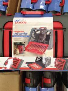 lot 22 image: Lot of 4 New Pet Parade Collapsible Pet Carrier For Up To 12 Tall Pets good condition - review all pictures