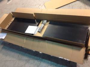 lot 27 image: Husky Ready-to-Assemble 24-Gauge Steel Freestanding Garage Cabinet in Black  (30 in. W x 72 in. H x 18 in. D) Customer Returns See Pictures