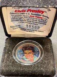 Elvis Presley 2002 Colorized Tennessee Quarter