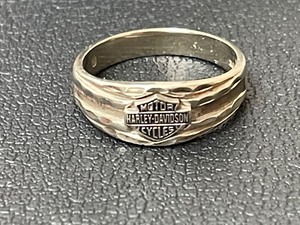 Harley Davidson 10K White Gold Ring