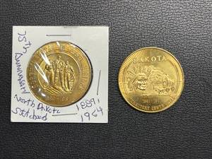 North Dakota and Dakota Territory Tokens
