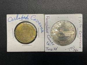 Carlsbad and Rensselaer Tokens