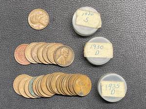 1930-D, 1930-S, and 1935-D Lincoln Cents