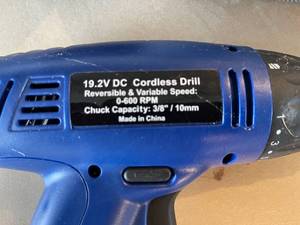 lot 78 image: Tornado Tools 38 Inch VSR Rechargeable Drill