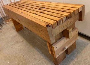 lot 94 image: Handmade Garden Bench