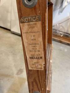 lot 103 image: 5 Foot Wooden Keller Step Ladder