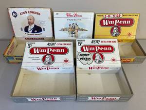 lot 153 image: Vintage Cigar Box Lot