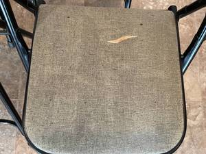 lot 171 image: 4 Vintage Samsonite Padded Folding Chairs