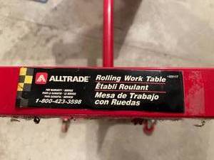 lot 182 image: Alltrade Rolling Work Table Model 620117