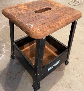 lot 185 image: Hirsh Metal Garage Stool