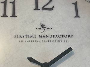 lot 191 image: Firstime Manufactory Battery Operated Wall Clock