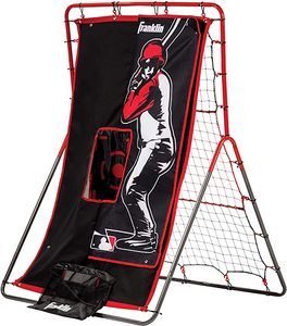 Franklin Sports Baseball Pitching Target and Rebounder Net - 2-in-1 Switch Hitter Pitch Trainer
