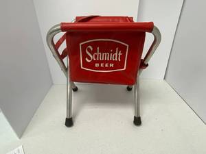 lot 49 image: Vintage Schmidt Beer cooler chair