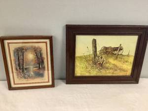 lot 38 image: 3 Framed Pictures