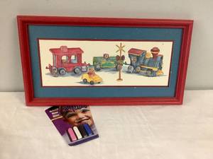 lot 42 image: Train picture and Face Paint