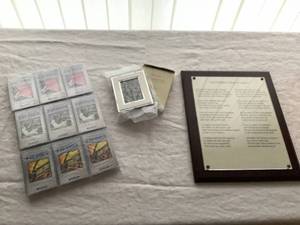 lot 55 image: Cassette Tapes, Poem Plaque & Small Frame