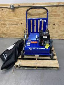 lot 1 image: BLUEBIRD (22) 160cc Honda Flail Blade Power Rake Dethatcher