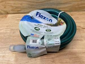 lot 40 image: FLEXON Heavy Duty Water Hose 50 FT