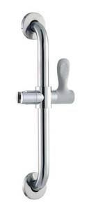 lot 41 image: GLACIER BAY 18 in. x 1-14 in. Concealed Screw ADA Compliant Grab Bar with Adjustable Hand Shower Holder in Chrome